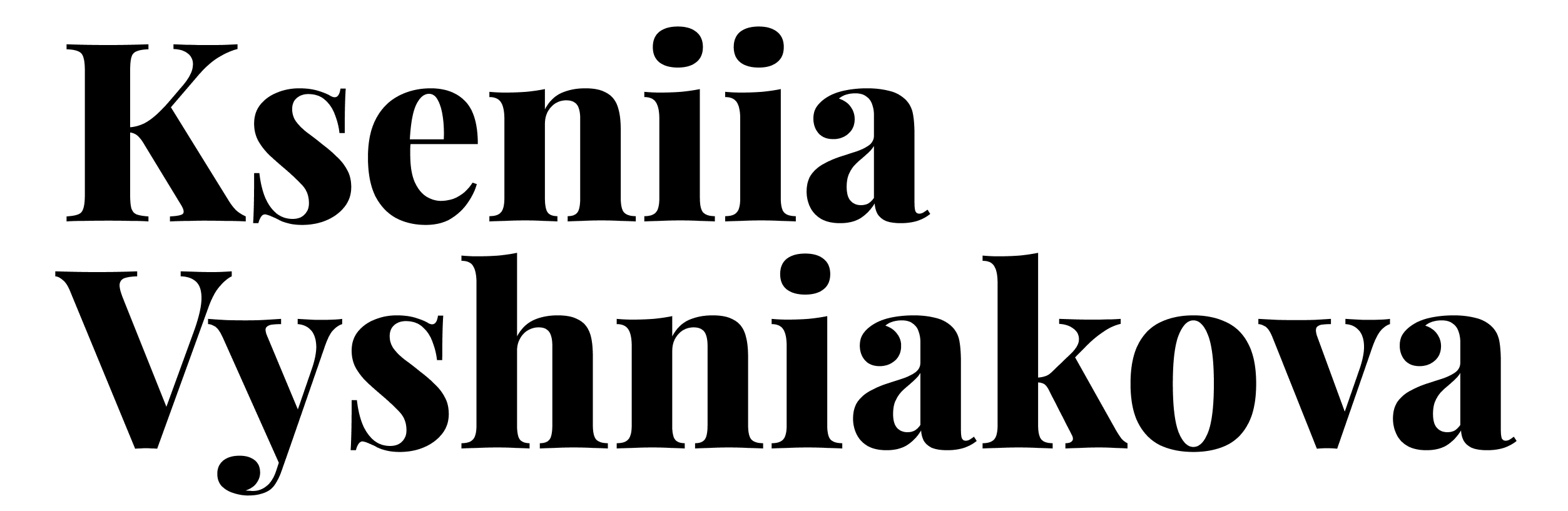 Kseniia logo